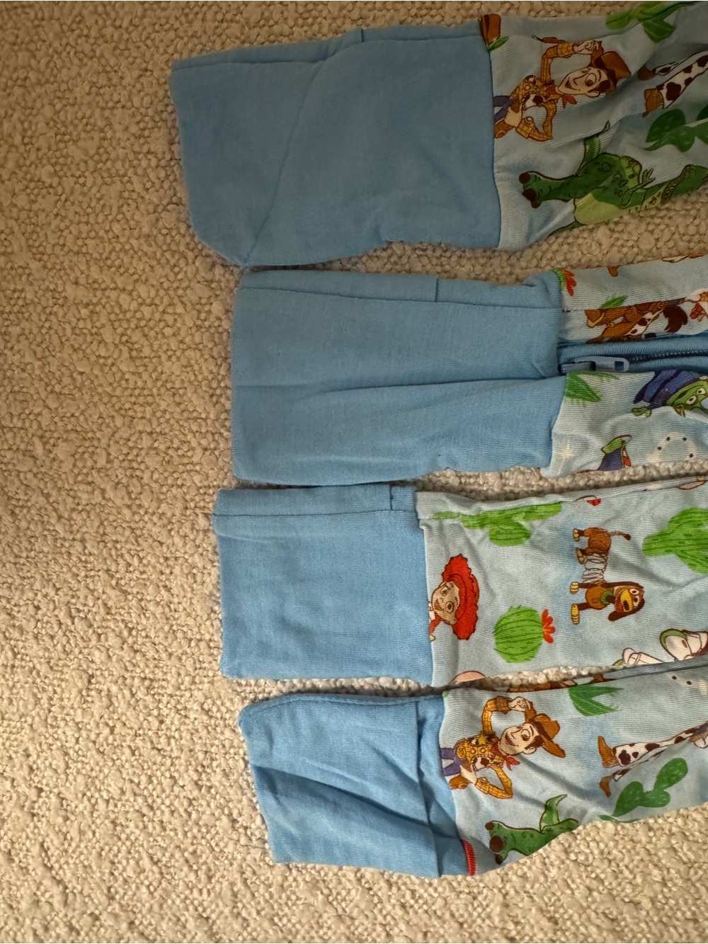 Disney Little Sleepies Toy Story OG blue pattern, NWT - Picture 5 of 5